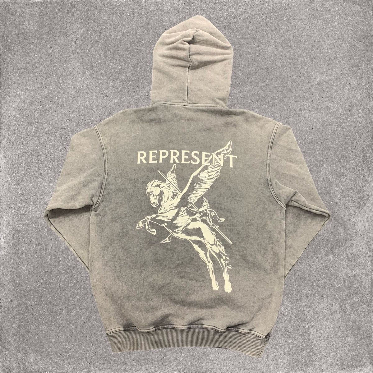 Represent Clo. Represent XXS Hoodie Mascot Initial Vintage Grey Hoodie Size US XXS / EU 40 - 1 Thumbnail