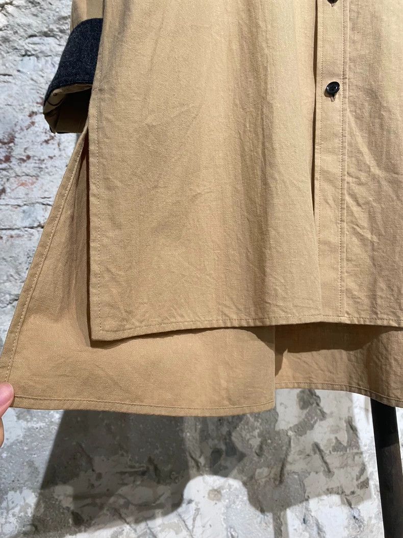 Y's Y's size 1 Mid-length beige patchwork shirt Size S / US 4 / IT 40 - 5 Thumbnail