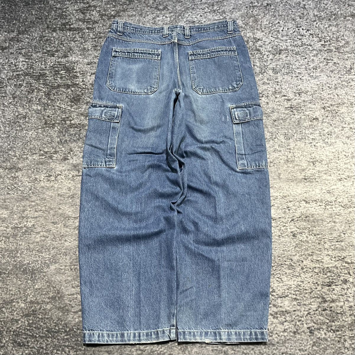 Faded Glory Vintage Y2K Faded Glory Baggy Wide Leg Skater Cargo Jeans Size US 36 / EU 52 - 1 Thumbnail
