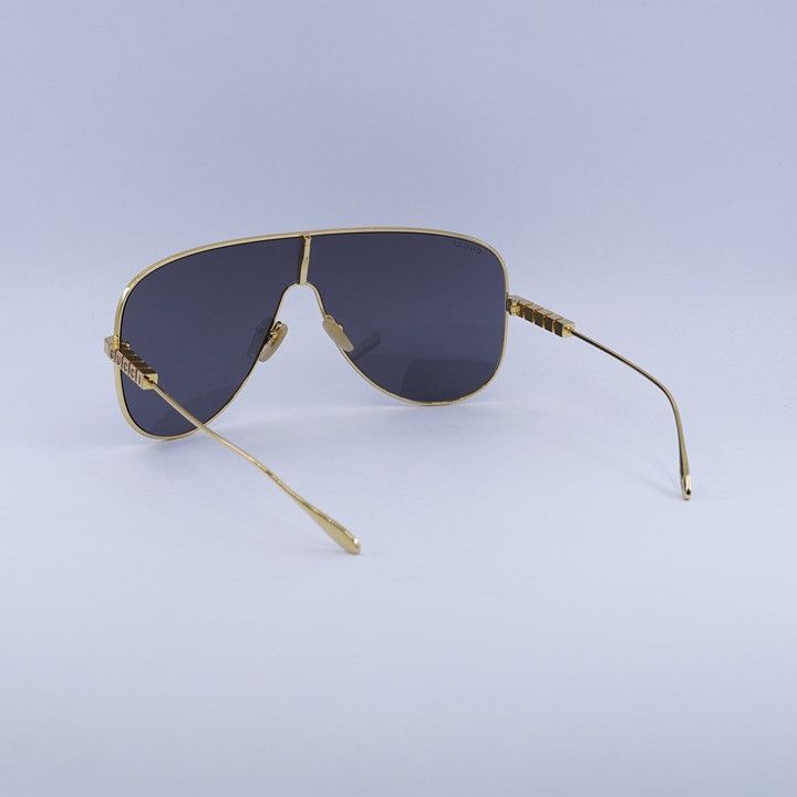 Gucci Gucci GG1436S 001 Sunglasses Yellow Gold Shield Frame, Grey Size ONE SIZE - 10 Thumbnail