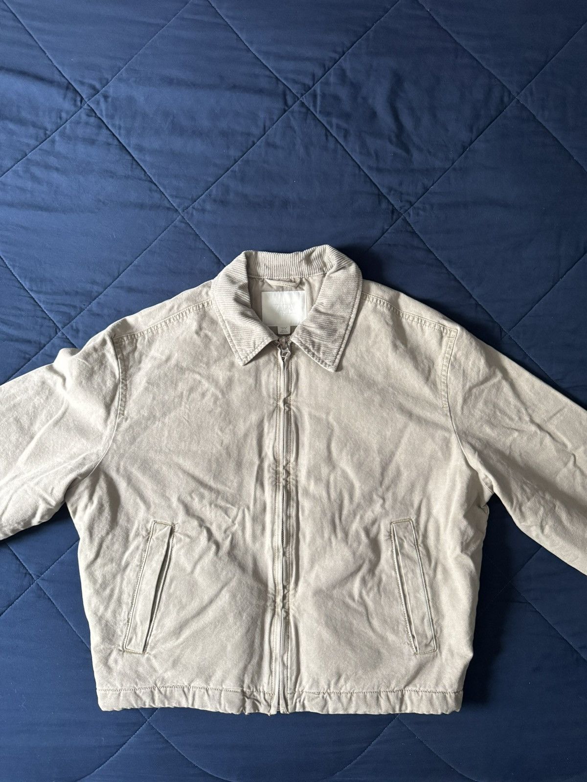Zara Beige bomber jacket Size US M / EU 48-50 / 2 - 4 Thumbnail