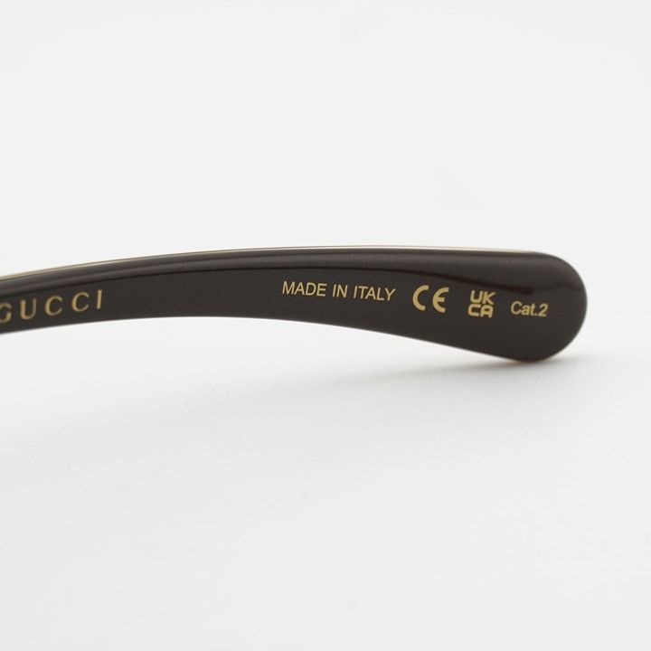 Gucci Gucci GG1942S 003 Women Sunglasses Gold Oval Frame, Brown Size ONE SIZE - 7 Thumbnail