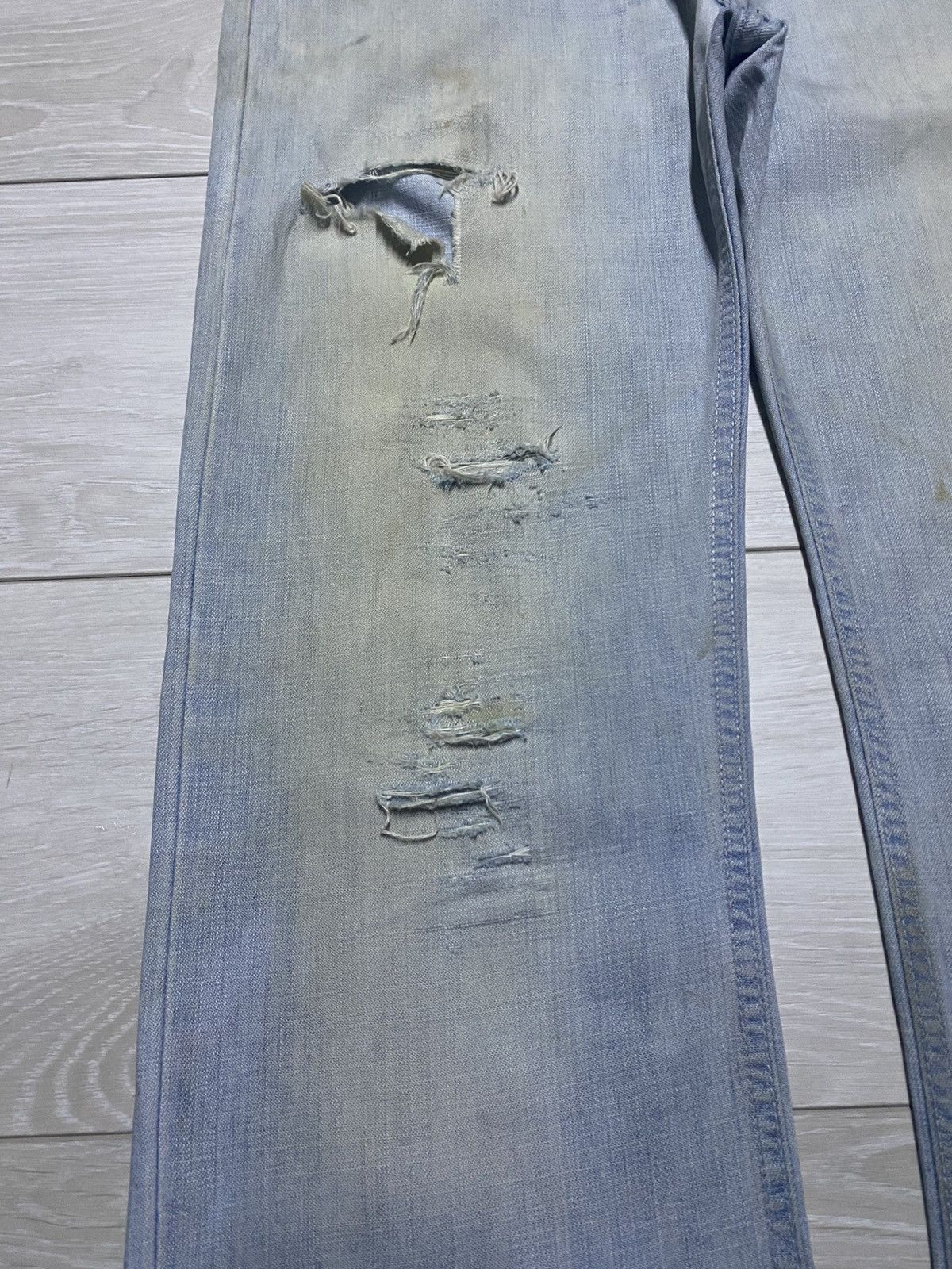 A-COLD-WALL* × Diesel Vintage Diesel Light Wash Little Bootcut Jeans Size US 28 / EU 44 - 7 Thumbnail