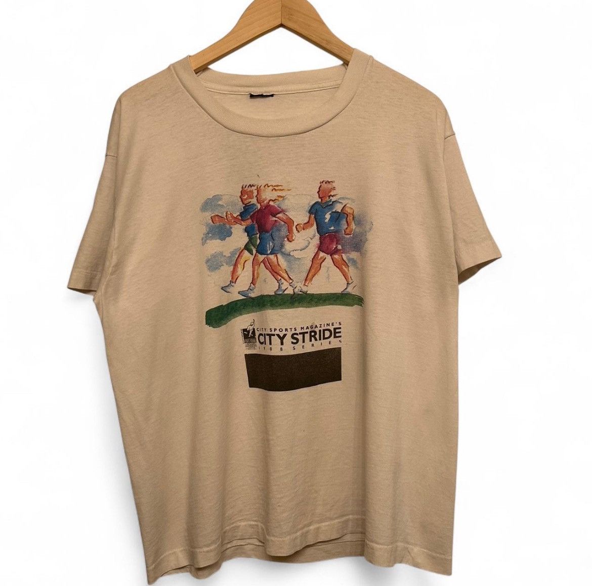 Vintage 80s run club tshirt szS Size US S / EU 44-46 / 1 - 1 Thumbnail