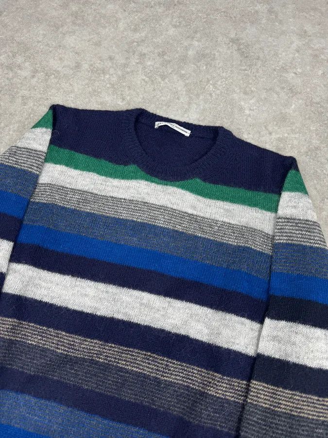 Daniele Alessandrini Daniele Alessandrini Multicolor Striped Navy Wool Sweater Size M / US 6-8 / IT 42-44 - 5 Thumbnail
