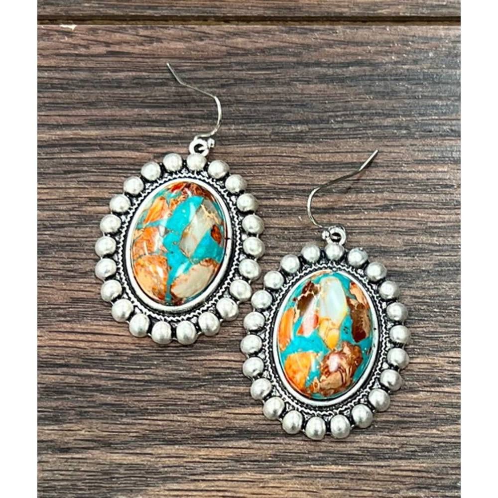Other Stunning Oval Gemstone Wire Earrings for Every Occasion, Boh Size ONE SIZE - 3 Thumbnail