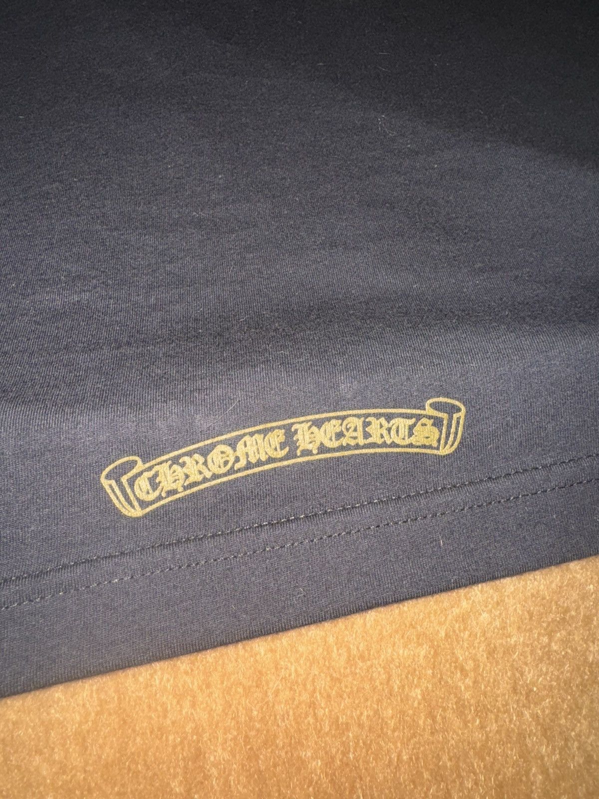 Chrome Hearts NECK LOGO T SHIRT "BLACK/OLIVE" Size US L / EU 52-54 / 3 - 3 Thumbnail