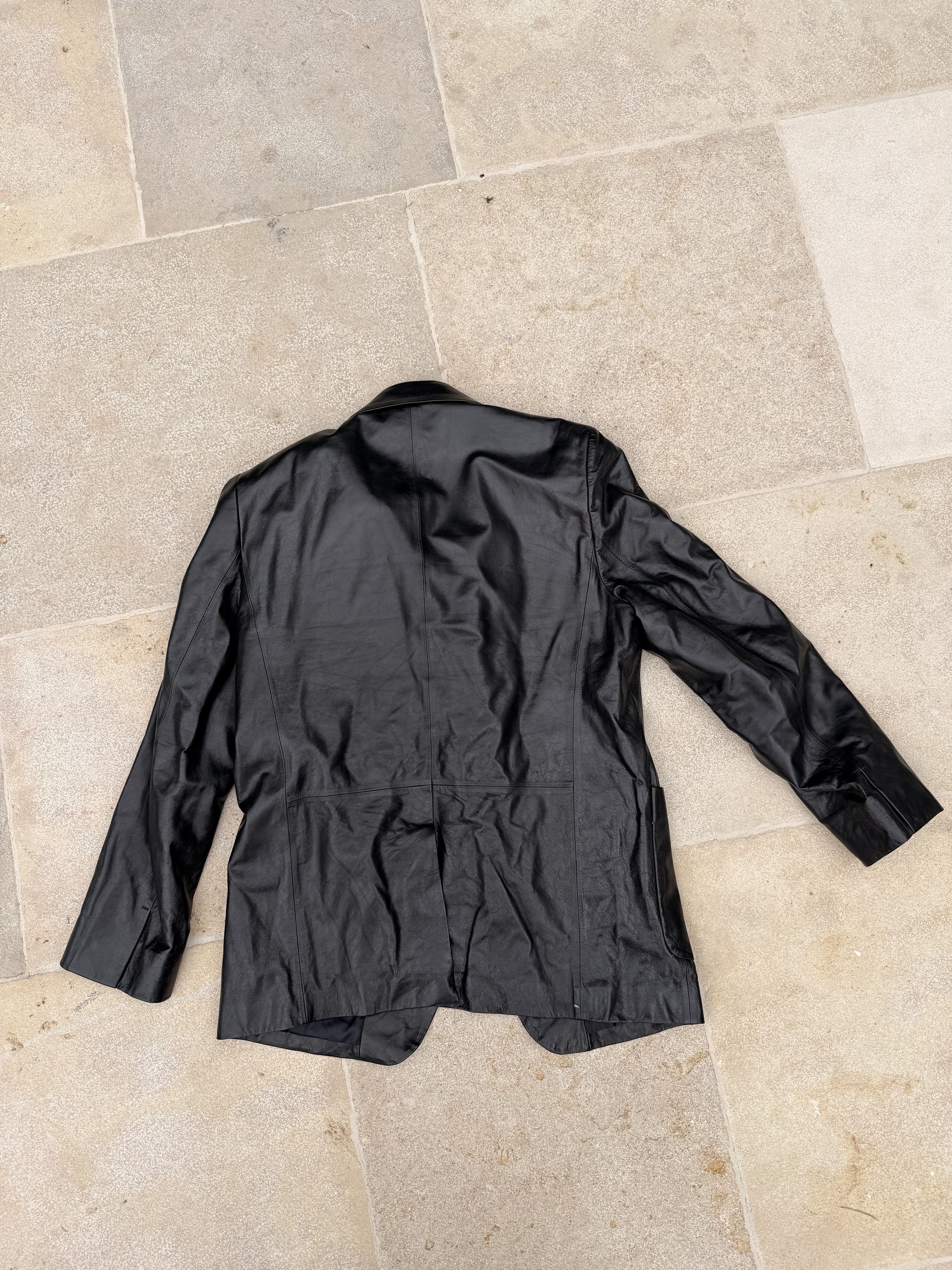 Acne Studios Acne Studios Leather Blazer (Size EU 48 / US M) Size 38R - 4 Thumbnail