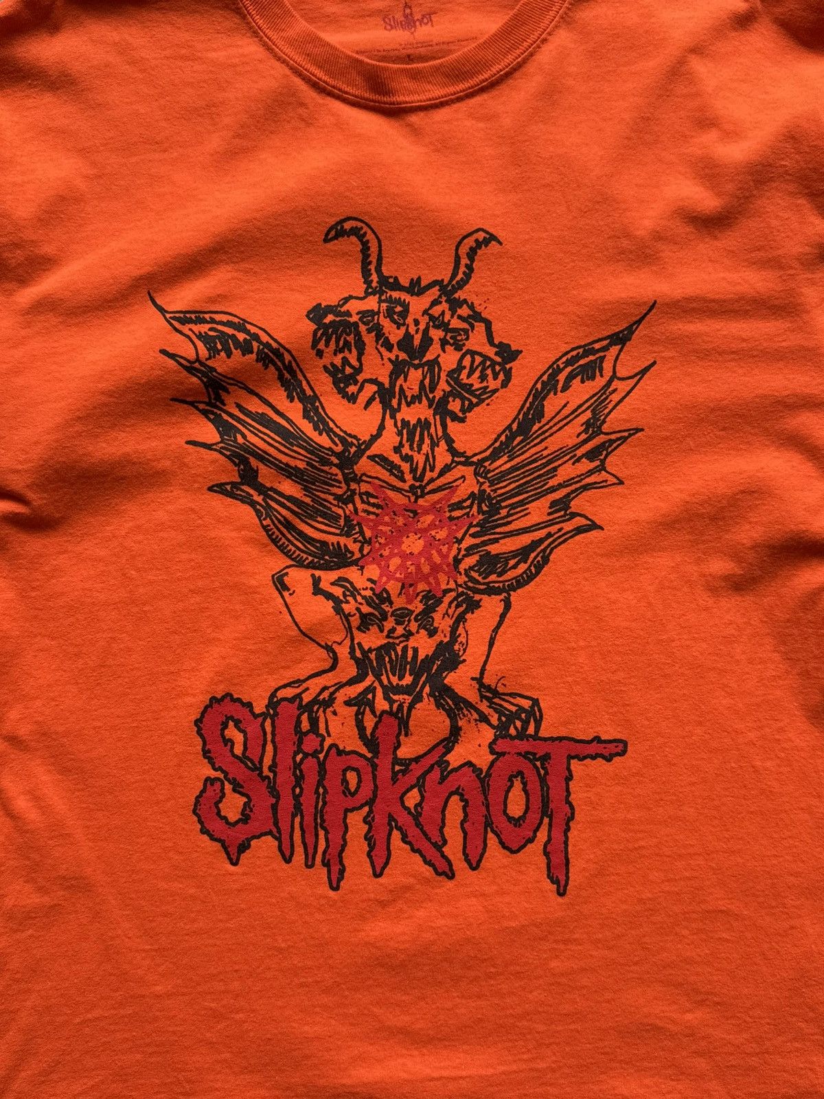 Slipknot Vintage Slipknot Winged Devil Orange Long Sleeve Size US L / EU 52-54 / 3 - 3 Thumbnail