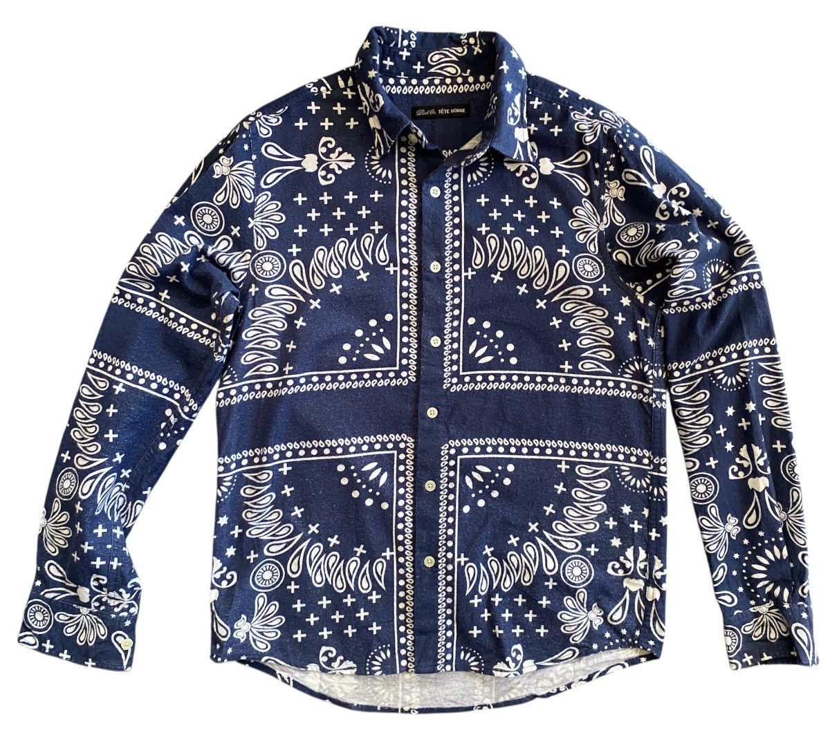Tete Homme TETE HOMME PAISLEY PRINT SHIRT JAPAN Size US M / EU 48-50 / 2 - 1 Thumbnail