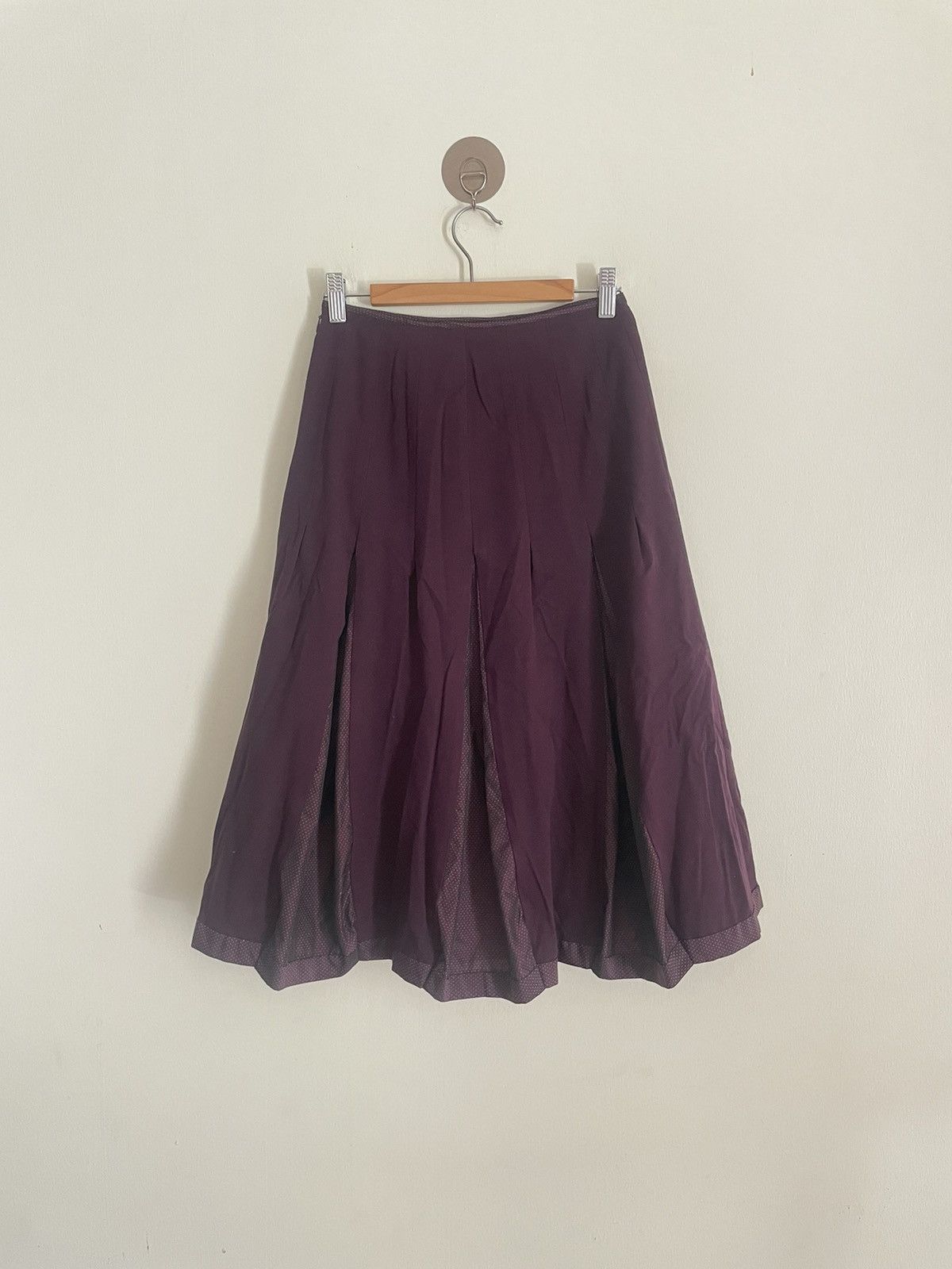 image of Hiroko Koshino Homme x Vintage Hiroko Bis Skirt in Brown, Women's (Size 25)