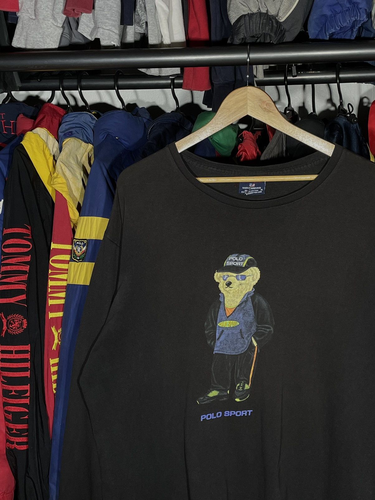 Polo Ralph Lauren × RRL Ralph Lauren × Vintage T-Shirt Polo Sport Bear OG Vintage Size US XL / EU 56 / 4 - 2 Thumbnail