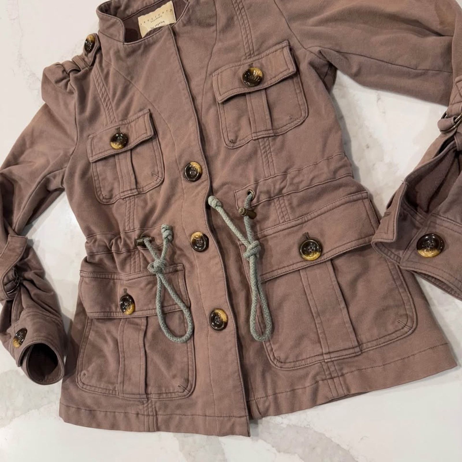 Sanctuary Sanctuary Street Smart Utility Jacket Brown Womens XS Size XS / US 0-2 / IT 36-38 - 2 Thumbnail