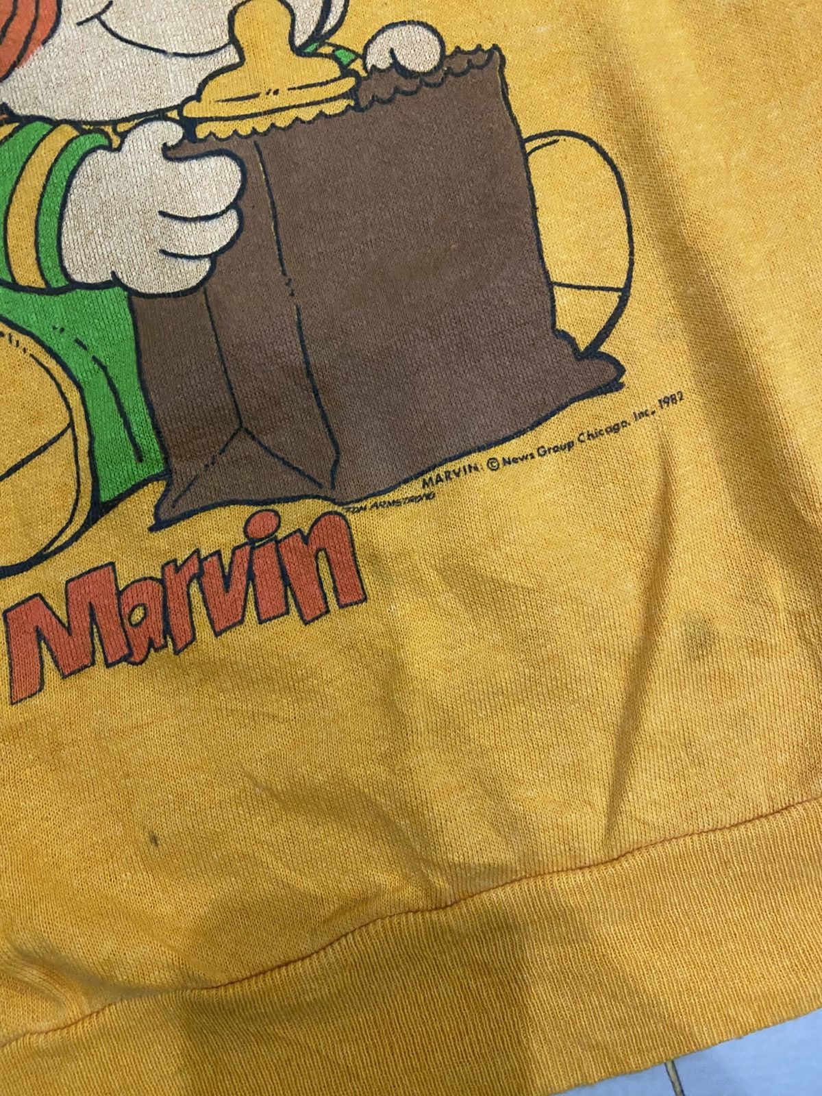 Vintage Super Rare 80s Byob Marvin Sweatshirt Size US L / EU 52-54 / 3 - 3 Thumbnail