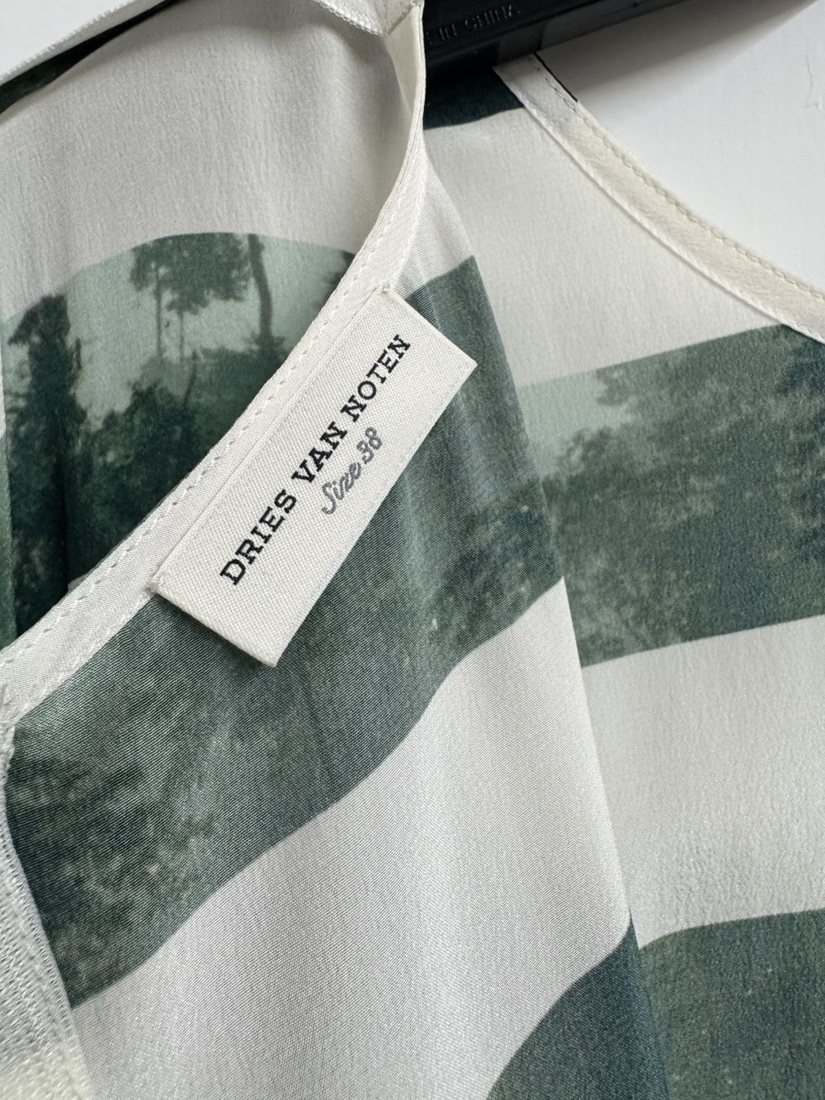 Dries Van Noten Dries Van Noten Forest Print Striped Dress – Size 38 Size S / US 4 / IT 40 - 11 Thumbnail