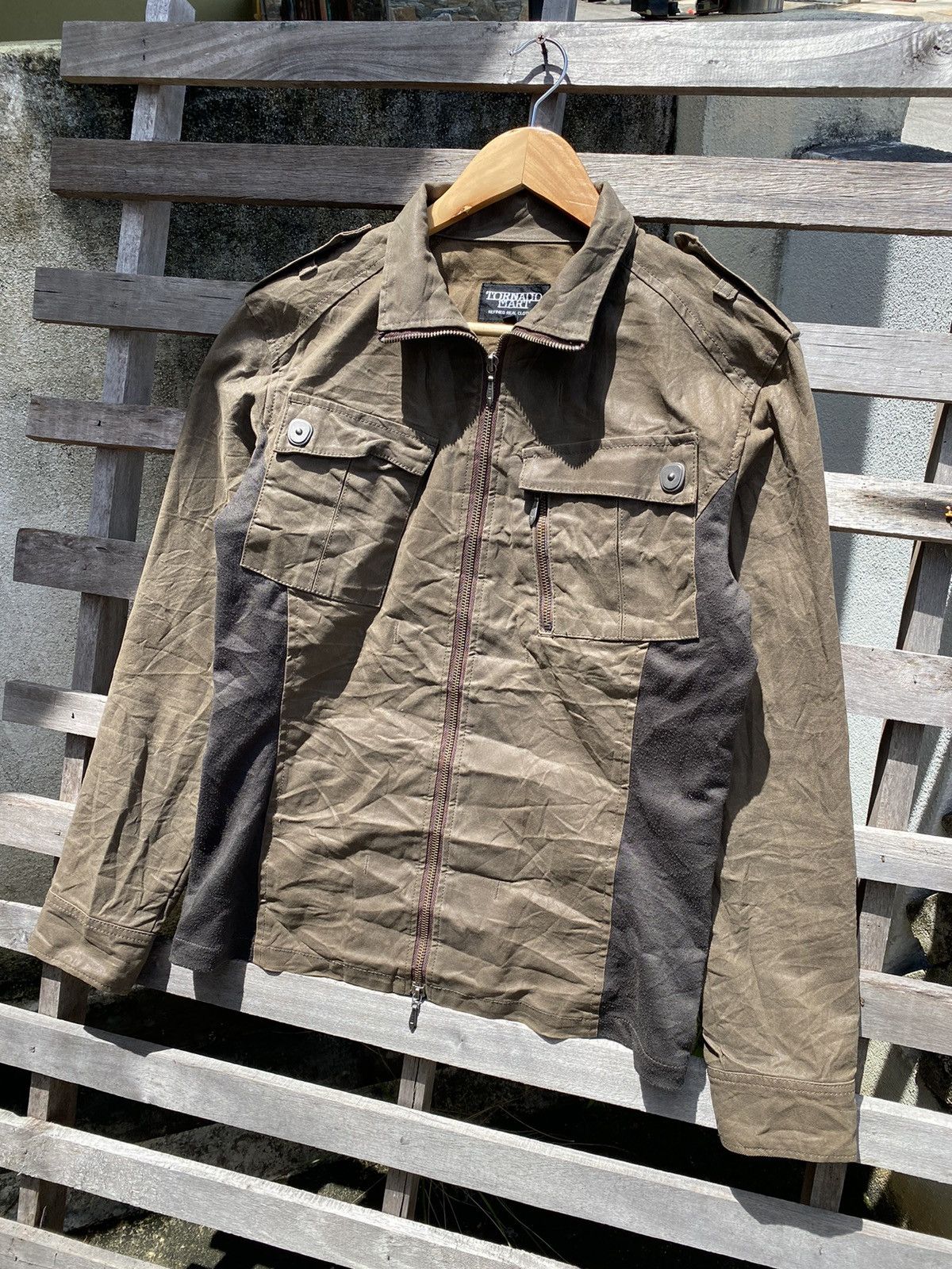 Tornado Mart Vintage Tornado Mart Wax Jacket Size L / US 10 / IT 46 - 2 Thumbnail