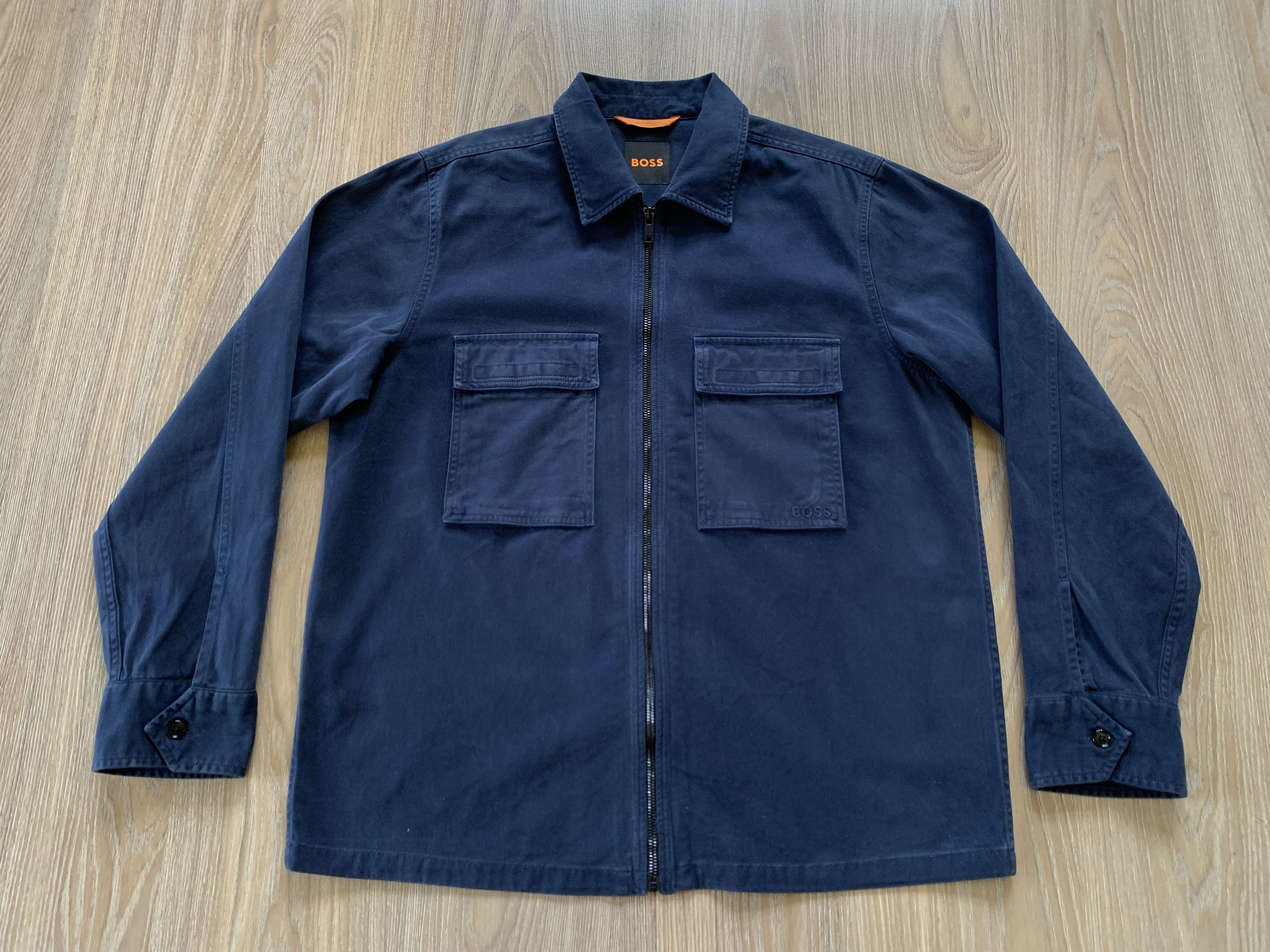 Hugo Boss BOSS Orange Lovel Mens Overshirt Zip Size US M / EU 48-50 / 2 - 2 Thumbnail