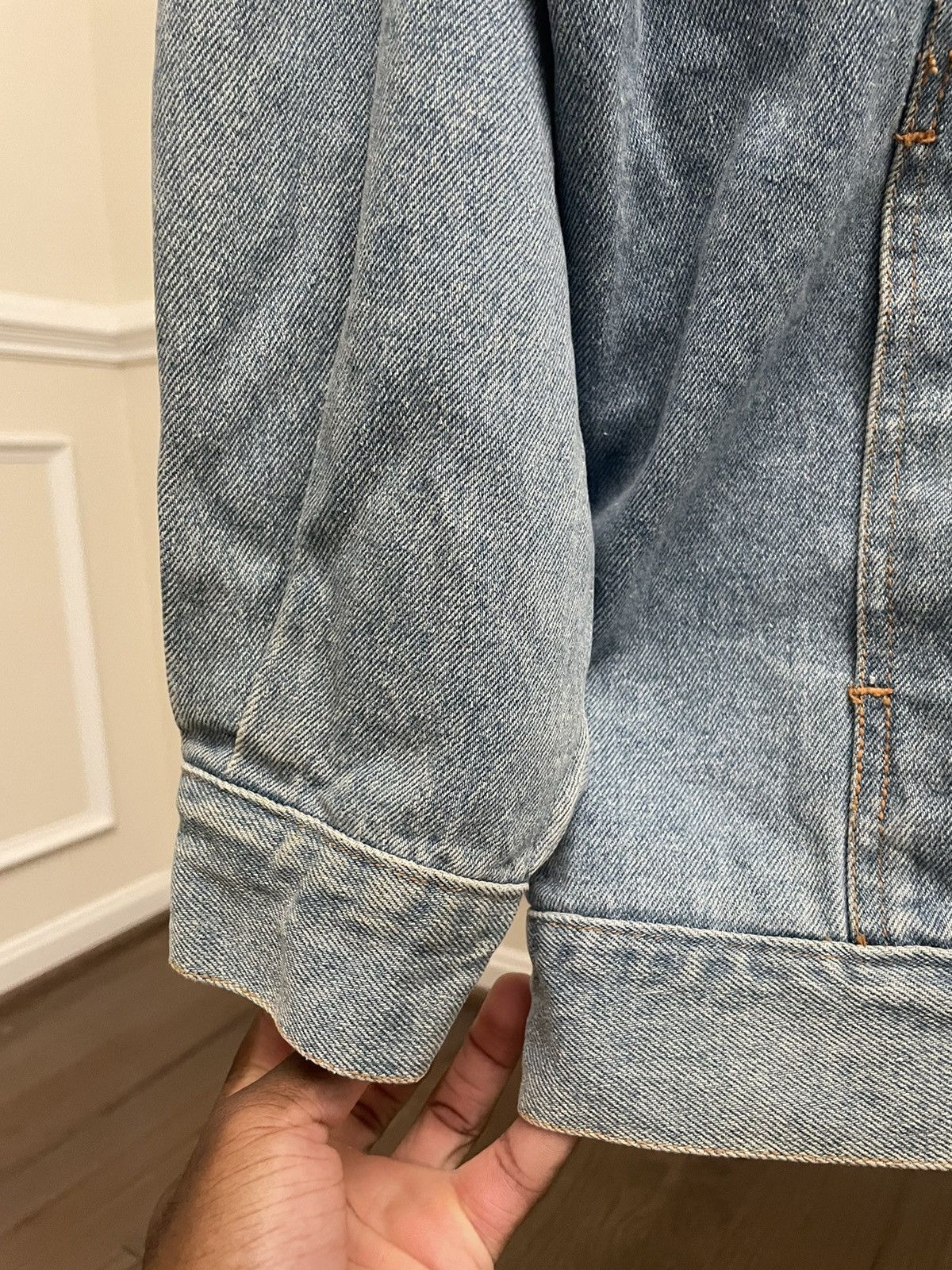 Wrangler Vintage 90s Blue Denim Trucker Jacket Mid Wash Levis Size US XL / EU 56 / 4 - 6 Thumbnail
