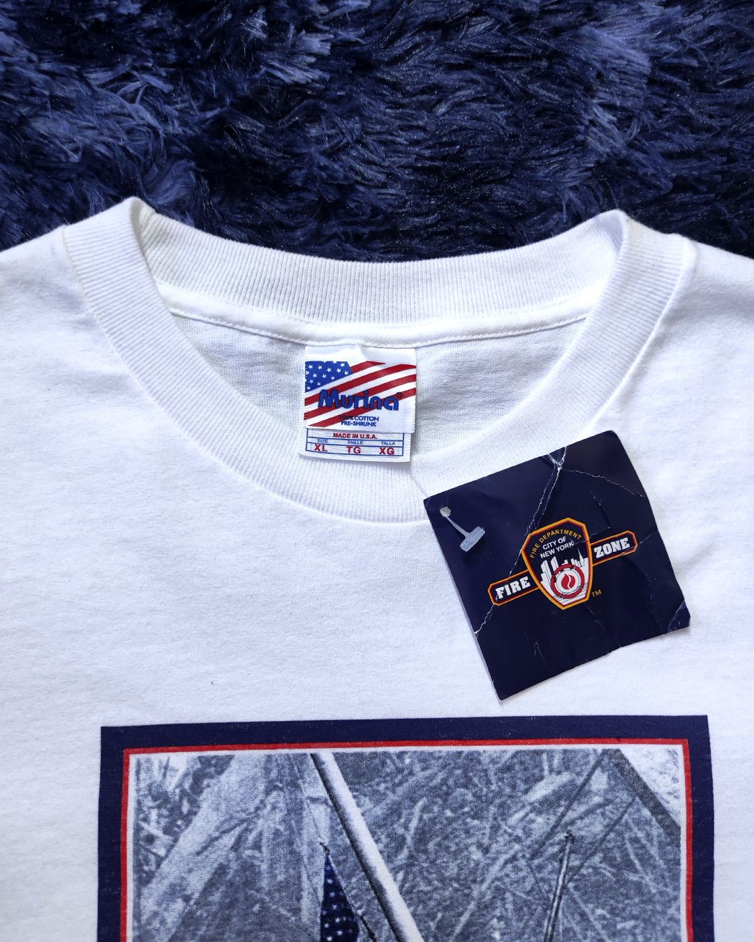 Vintage 2001 FDNY September 11 "The Record" 9.11 vintage tee 👨🏽‍🚒 Size US XL / EU 56 / 4 - 6 Thumbnail