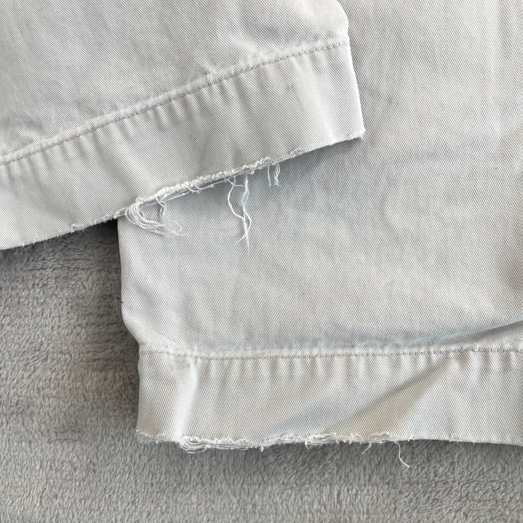 Abercrombie & Fitch VINTAGE Abercrombie & Fitch Cargo Pants Men 38x30 Baggy Military Grunge 90s Ivory Cotton Canvas Pockets Cargo Size US 38 / EU 54 - 5 Thumbnail