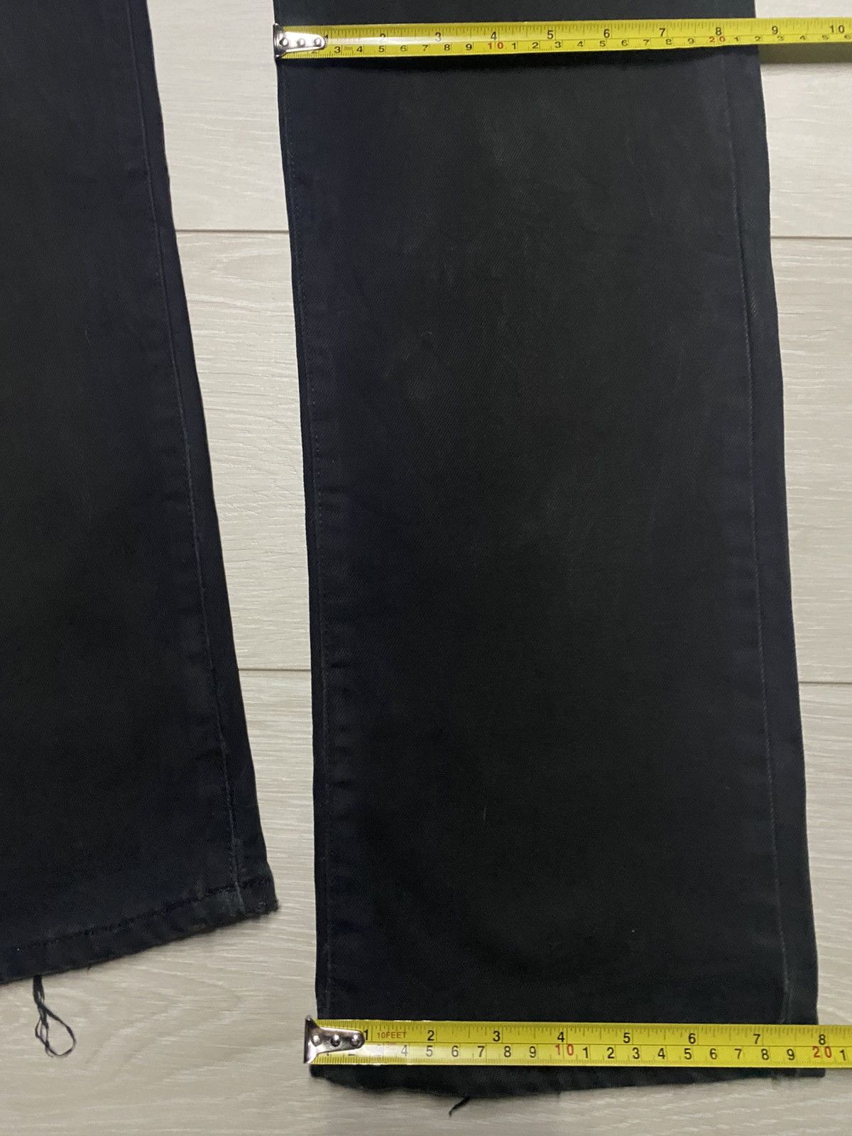 Edwin Vintage Edwin 403 W Flex Black Denim Distressed Loose Jeans Size US 31 - 13 Thumbnail