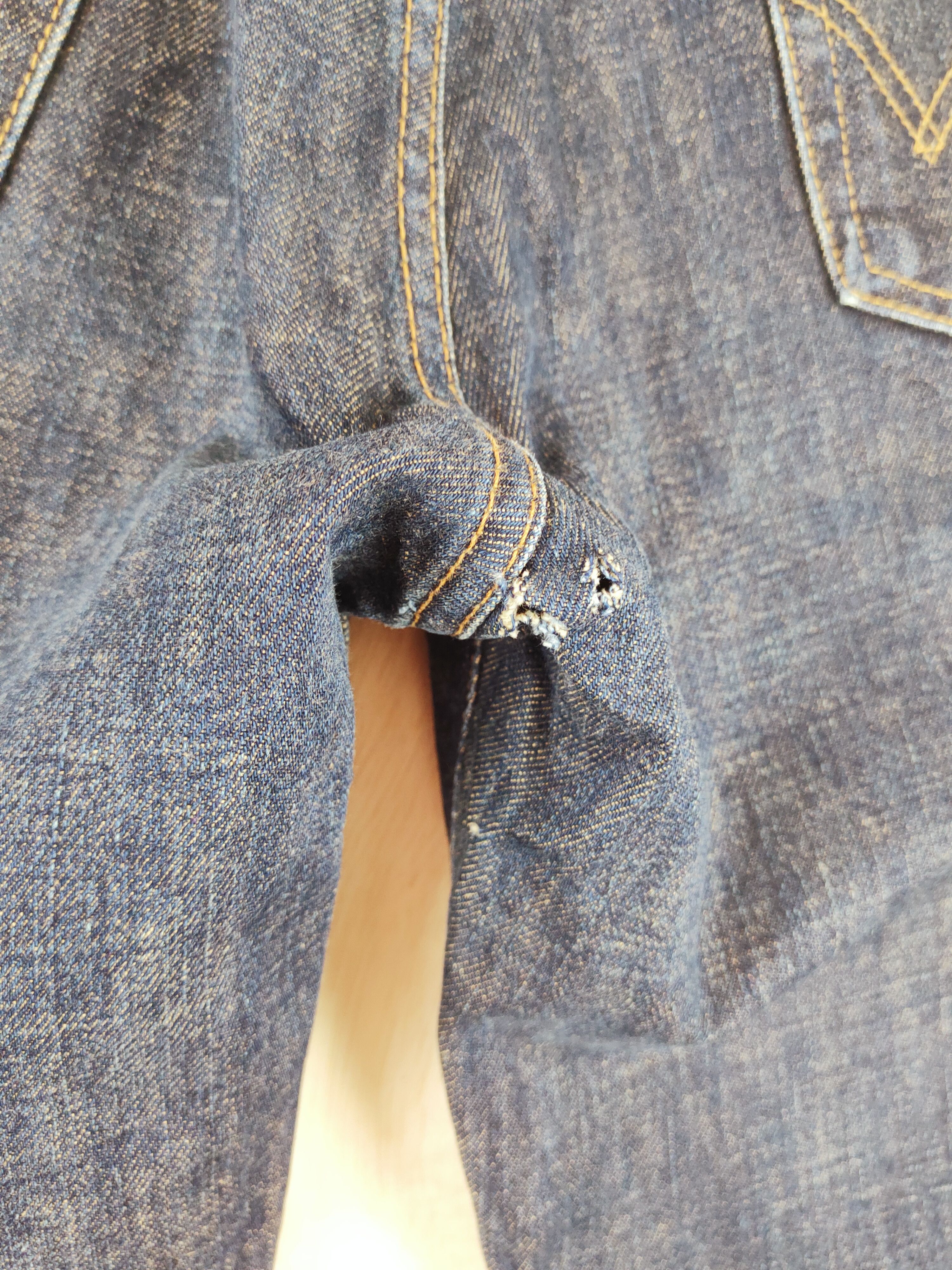 Edwin Edwin Dark Blue Distressed Ripped Jeans #S2678 Size US 30 / EU 46 - 8 Thumbnail