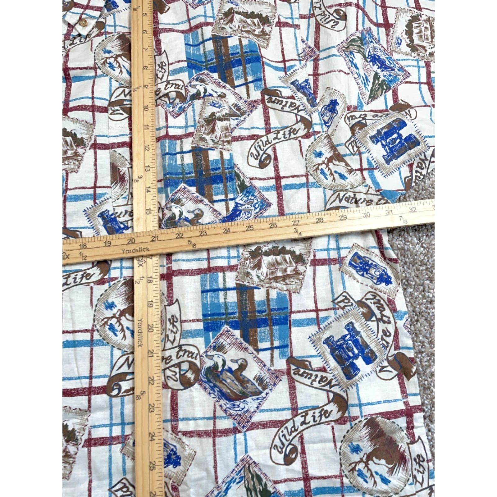 Vintage VINTAGE Duxbak Shirt Adult 3XL White Deer Print Short Sleeve Button-Down Collar Men Size US XXL / EU 58 / 5 - 7 Thumbnail