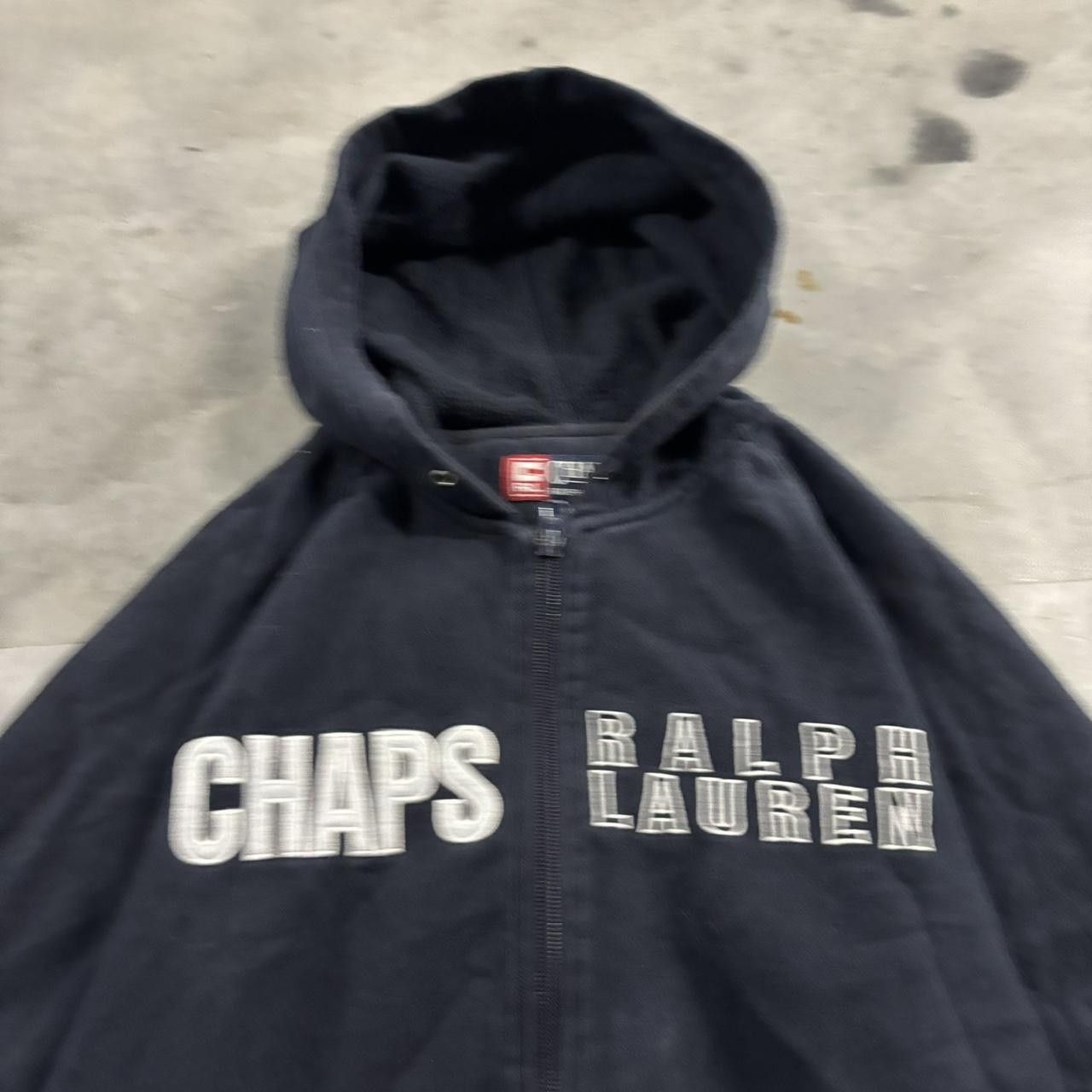 Chaps Ralph Lauren Crazy Vintage Y2K/2000s Navy Blue Chaps Ralph Lauren Streetwear Zip Up Hoodie! Fits M Size US M / EU 48-50 / 2 - 2 Thumbnail