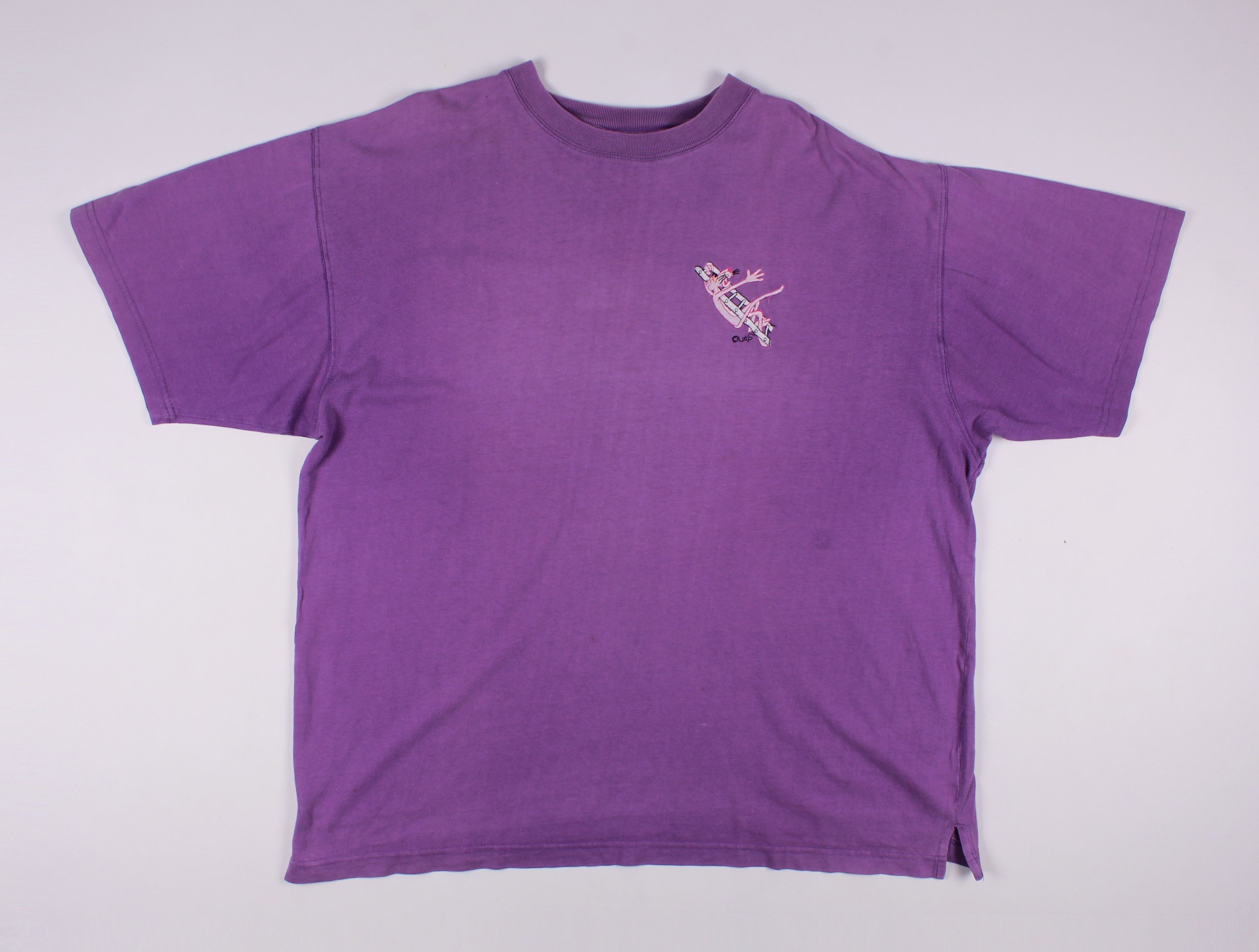 Cartoon Network Vintage 90's Pink Panther Faded Purple Tee Size US XL / EU 56 / 4 - 1 Thumbnail