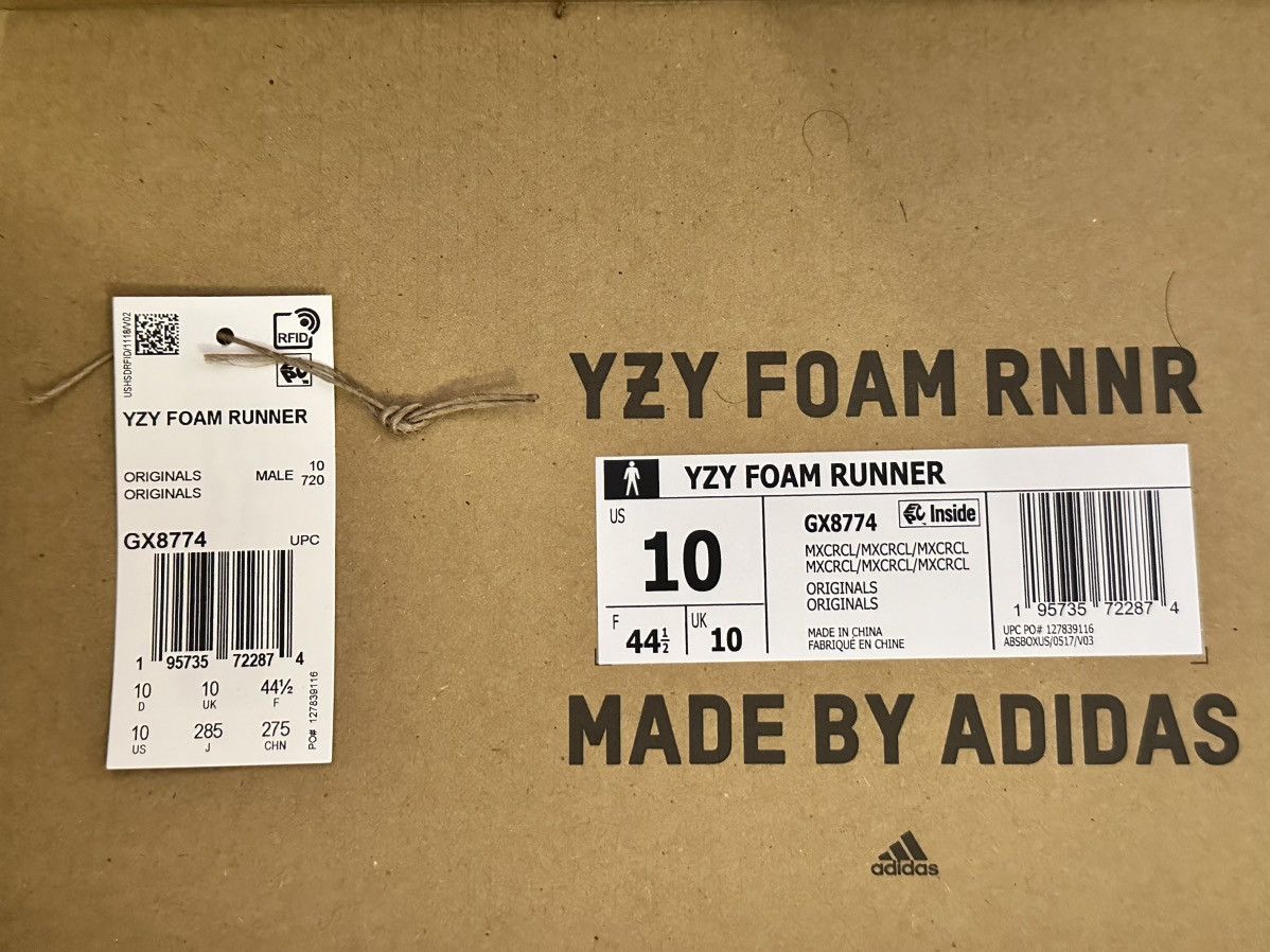 Adidas Adidas Yeezy Foam RNNR MX Cream Clay Sz 10 Size US 10 / EU 43 - 11 Thumbnail