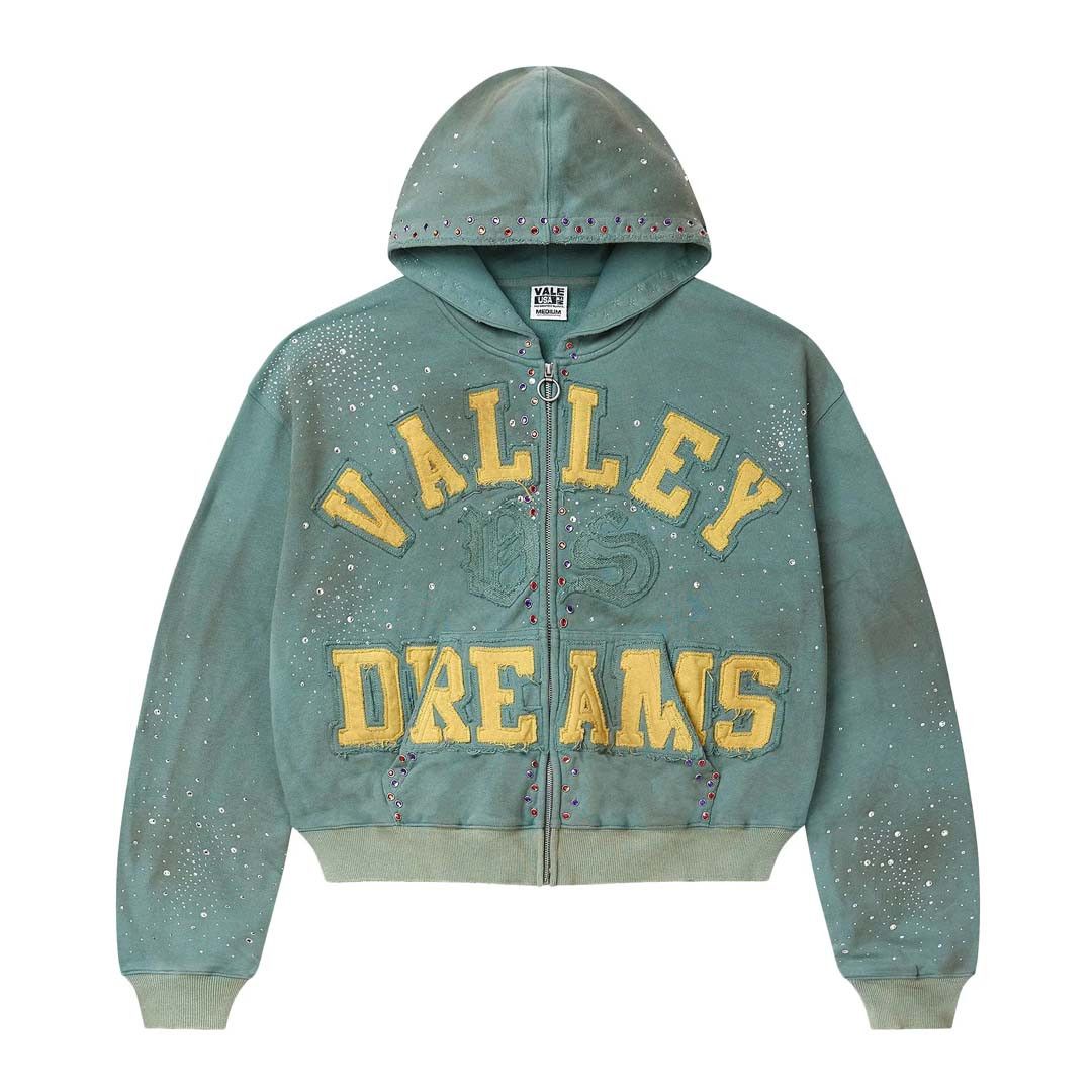 Vale Forever Bank Zip Up Hoodie 'Dark Mint' Size US XXL / EU 58 / 5 - 1 Thumbnail