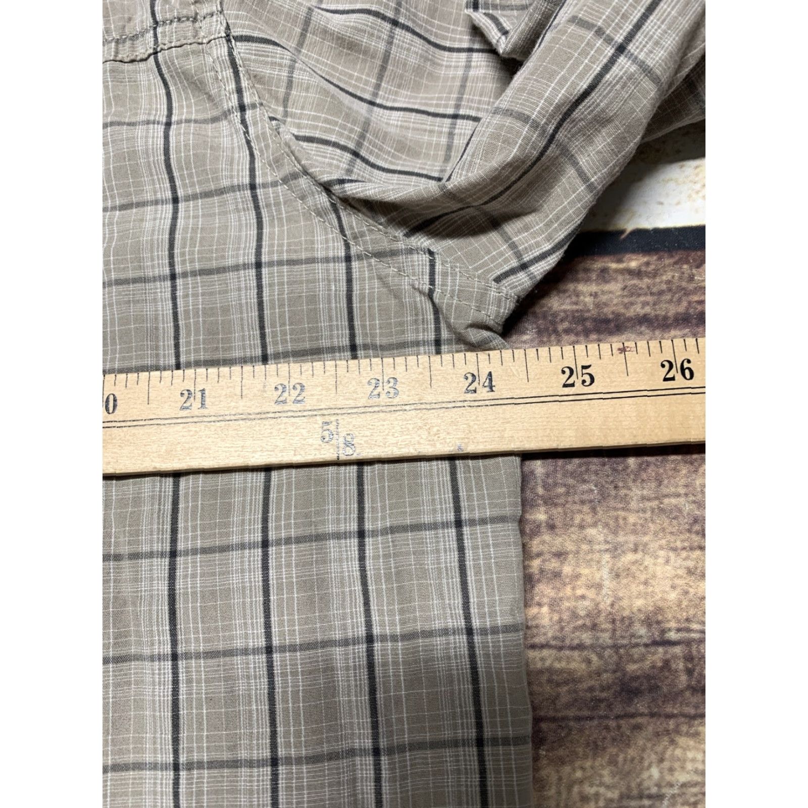 Wrangler Wrangler Mens Long Sleeve Shirt Tan Plaid Size Large Western Cowboy Button Down Size US L / EU 52-54 / 3 - 5 Thumbnail