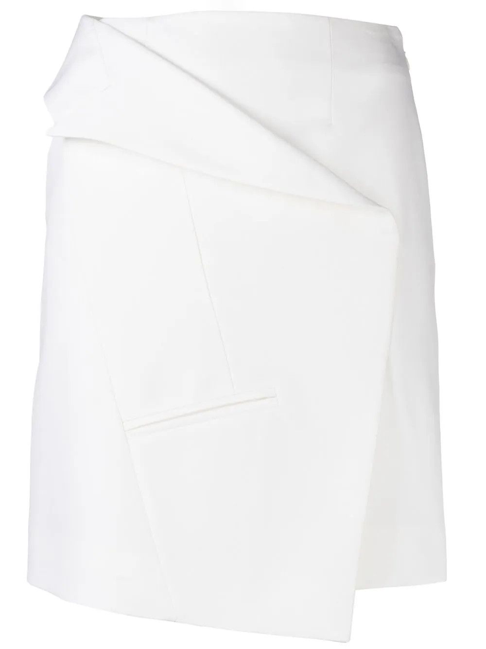 Alexander McQueen o1y0325 Mini Skirt in White Size 27" / US 4 / IT 40 - 1 Thumbnail
