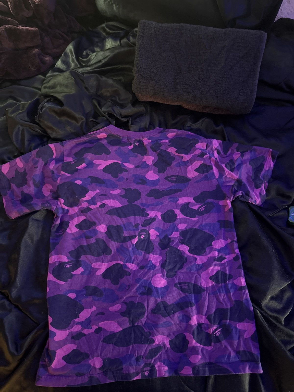 Nigo Bape Purple Camo T shirt Size US L / EU 52-54 / 3 - 1 Thumbnail