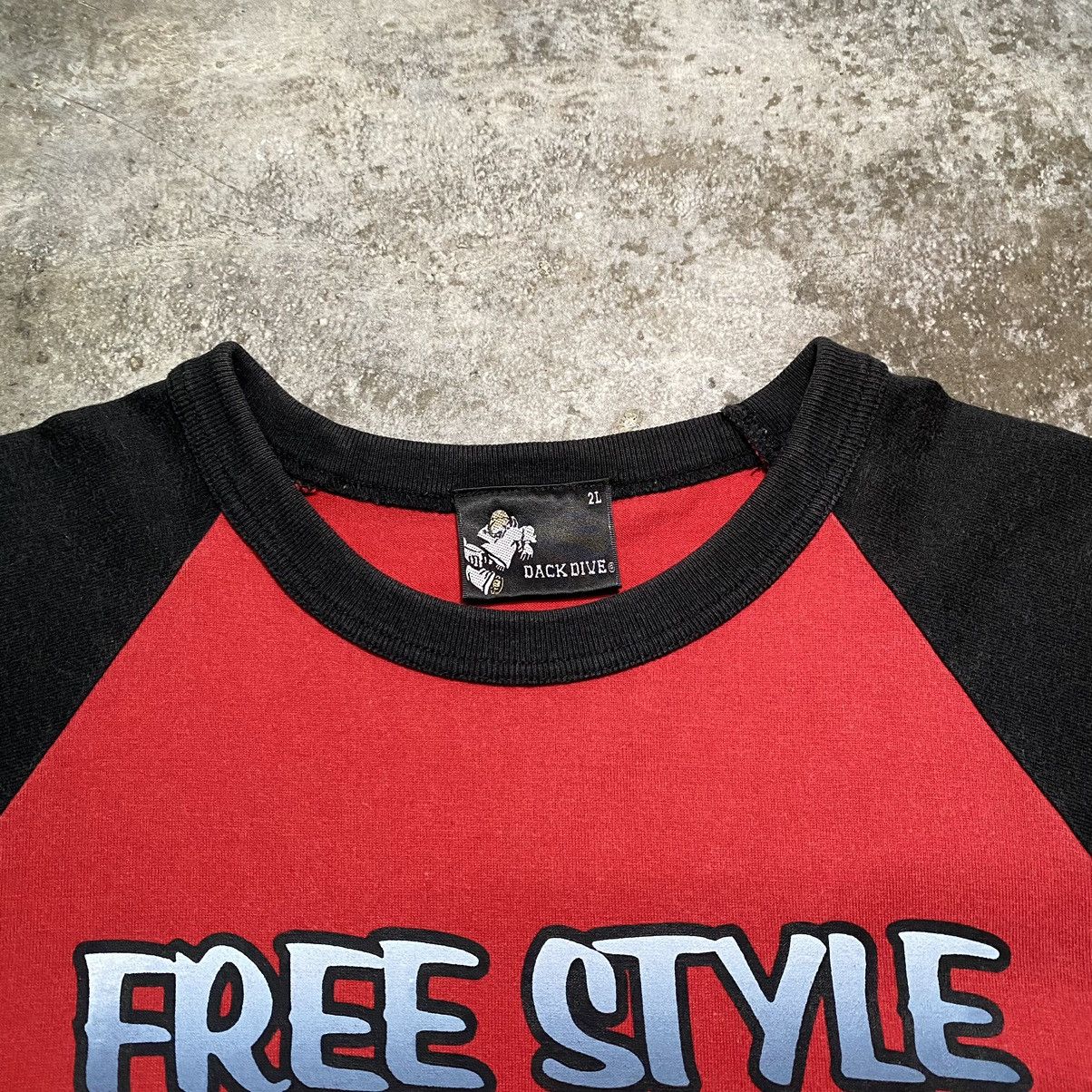 JNCO × Vintage Y2K DACK DIVE MICHAEL SLIDE FREESTYLE HIPHOP T SHIRT Size US M / EU 48-50 / 2 - 3 Thumbnail