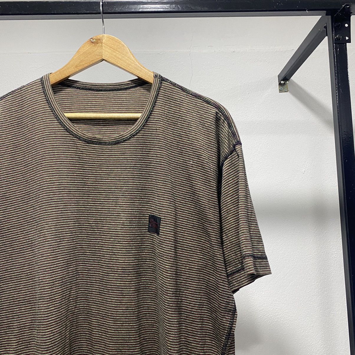 Designer × Japanese Brand × Mademoiselle Non Non Sick☠️ Papas Stripes Tee Japan Lgb Hysteric Size US L / EU 52-54 / 3 - 2 Thumbnail