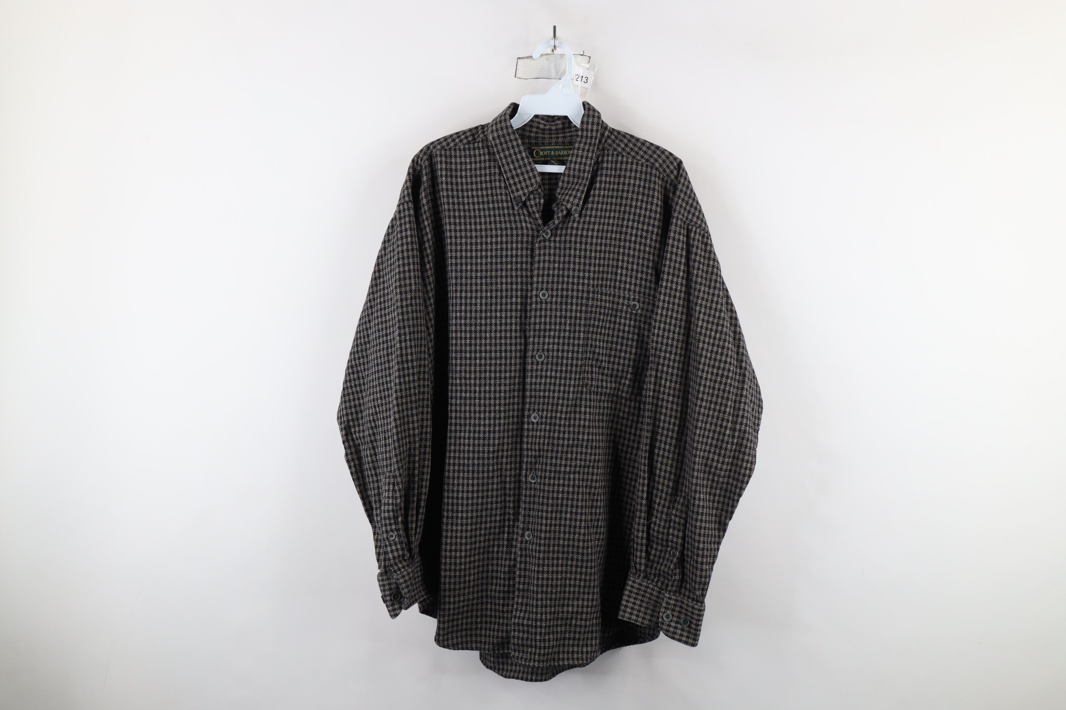 Vintage Vintage 90s Streetwear Collared Button Down Shirt Plaid Size US L / EU 52-54 / 3 - 1 Thumbnail