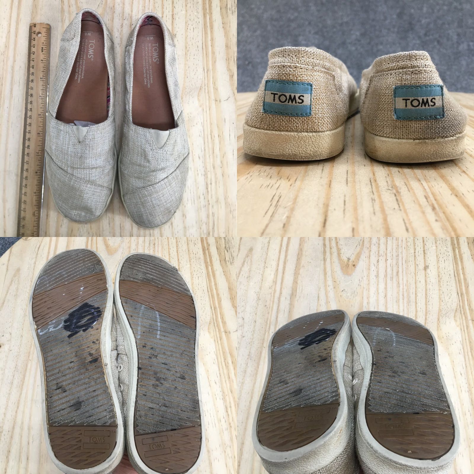 Toms TOMS Avalon Slip-On Beige Canvas Casual Shoes Womens 8 Flat Low Top Comfort Walking Brand: TOMS, Casual, Beige, Women, 8, Slip-On, Canvas Size M / US 6-8 / IT 42-44 - 8 Thumbnail