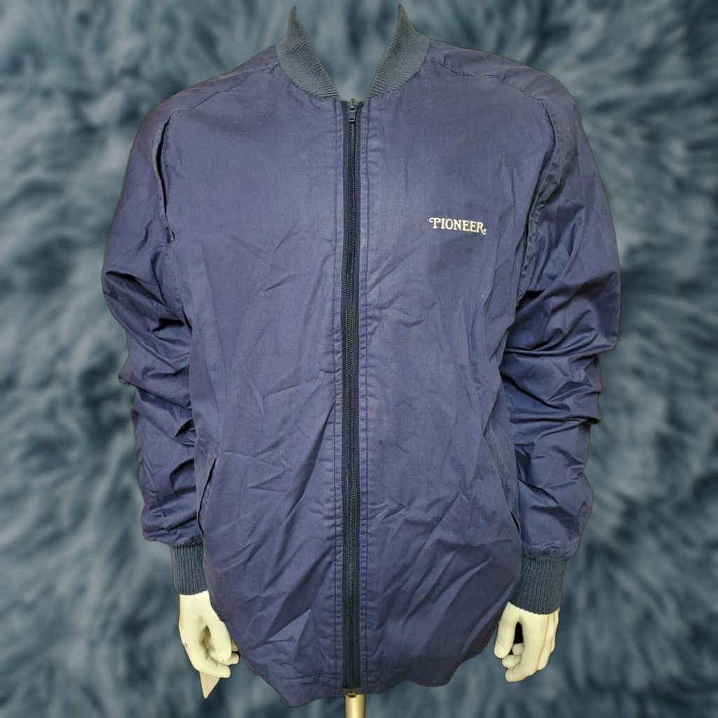 Vintage VTG Sahara Pioneer Windbreaker Jacket Full Zip 80s Blue Large Mens Jacket Size US L / EU 52-54 / 3 - 1 Thumbnail