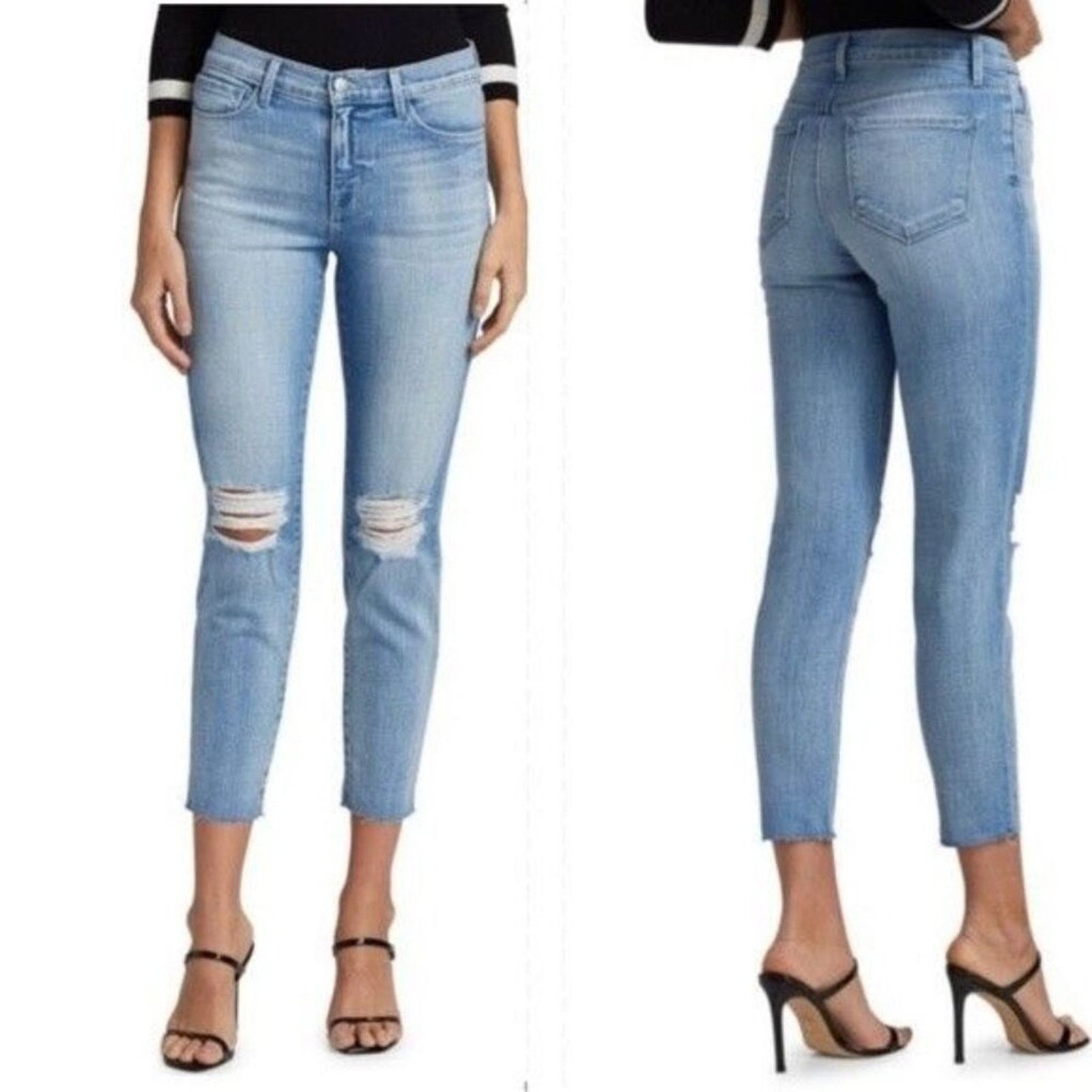 L'AGENCE L’agence Jeans El Matador Slim High Rise Distressed Size 24 Size 24" / US 00 / IT 34 - 1 Thumbnail