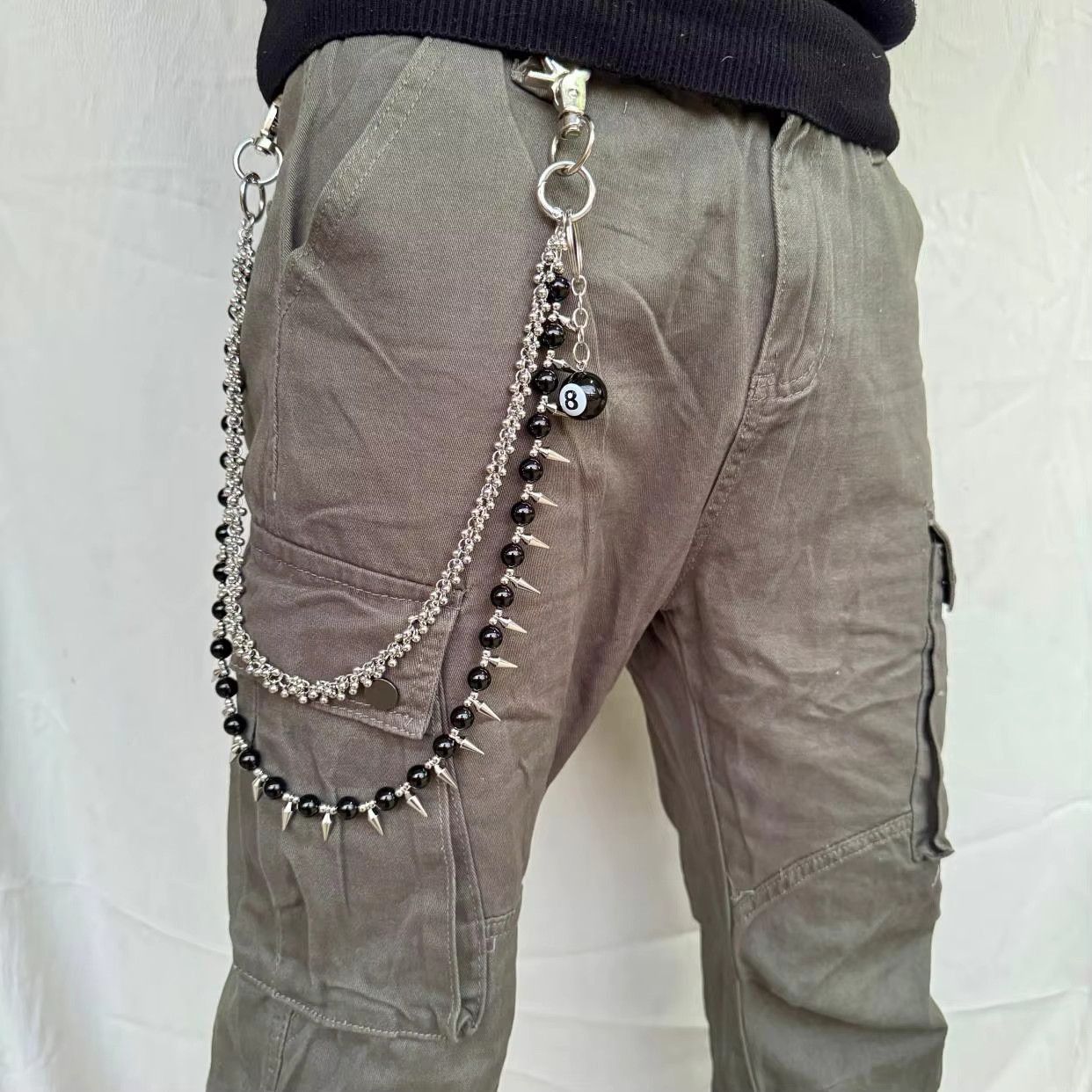 Jewelry 2 Layer Waist Punk Wallet Chain Size ONE SIZE - 1 Thumbnail