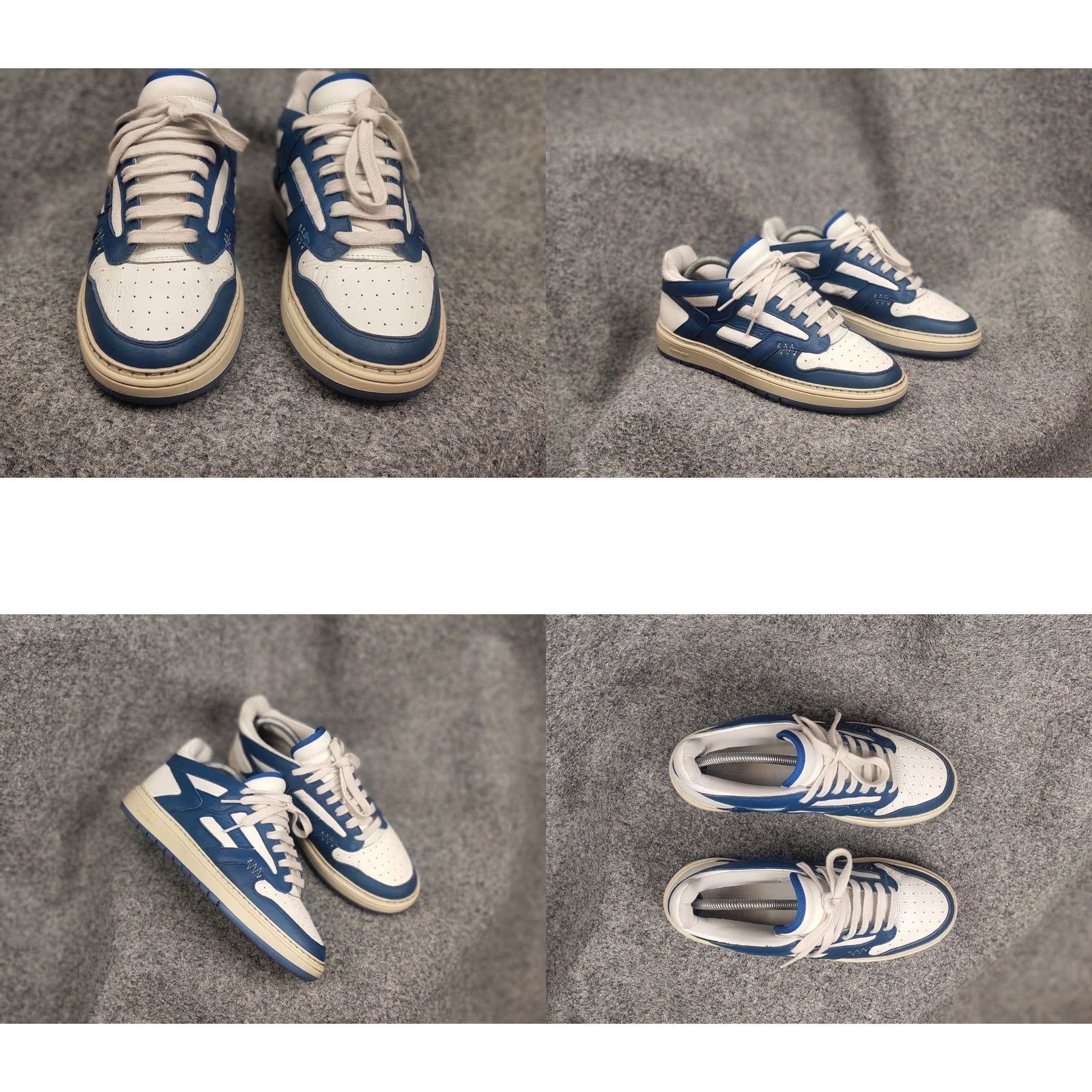 Vintage Represent Reptor Low top White Blue Logo Leather Sneakers Mens Shoes Size US M / EU 48-50 / 2 - 8 Thumbnail