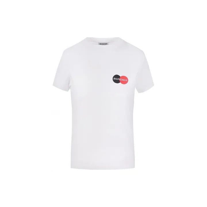 Balenciaga Balenciaga Logo Print Casual Short Sleeve Top 0079-2507 Size S / US 4 / IT 40 - 2 Thumbnail