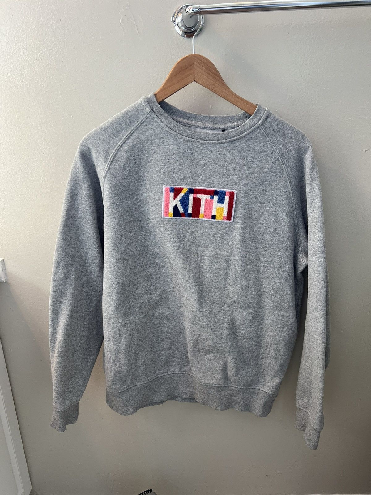 Kith KITH Geo Color Crewneck Heather Grey | Grailed 