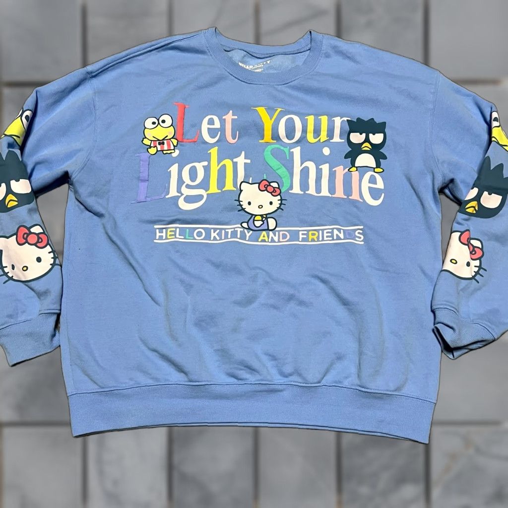 Vintage Sanrio Hello Kitty & Friends Love Yourself Sweatshirt Womens XL blue pullover, Regular size, Sweatshirt, Womens, XL Size XL / US 12-14 / IT 48-50 - 1 Thumbnail