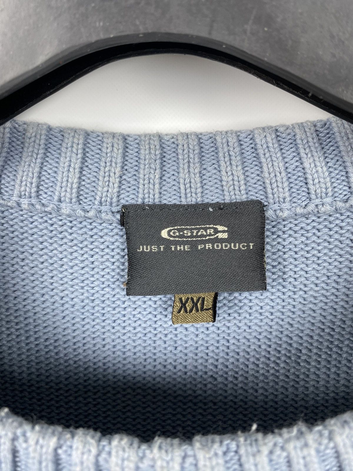 G-Star G-Star Cubano Knit Sweater Cotton Big Logo Men size XXL Size US XXL / EU 58 / 5 - 3 Thumbnail