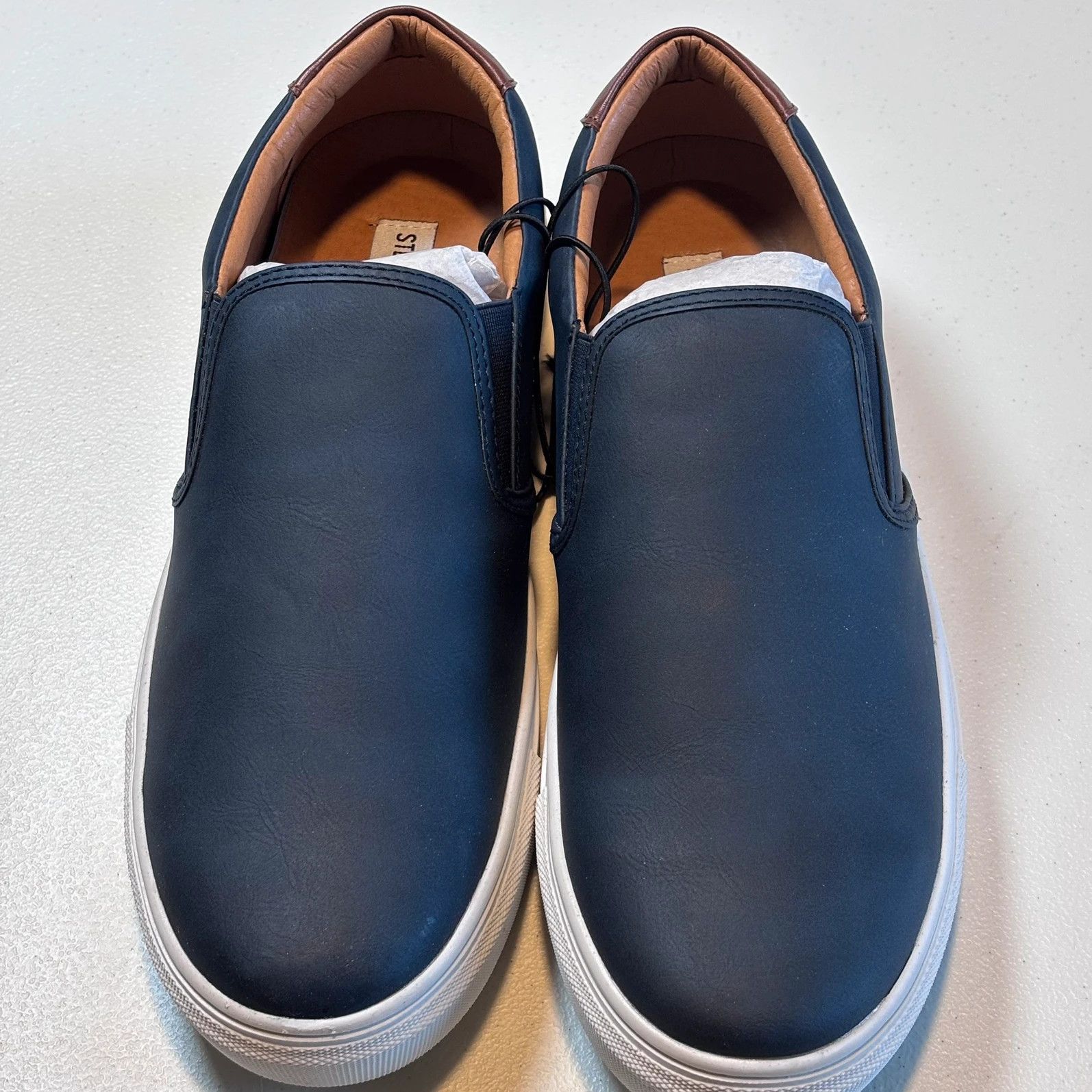 Steve Madden Steve Madden Loafers Sneaker Shoe, Blue Leather, Men’s 9M Size US 9 / EU 42 - 1 Thumbnail