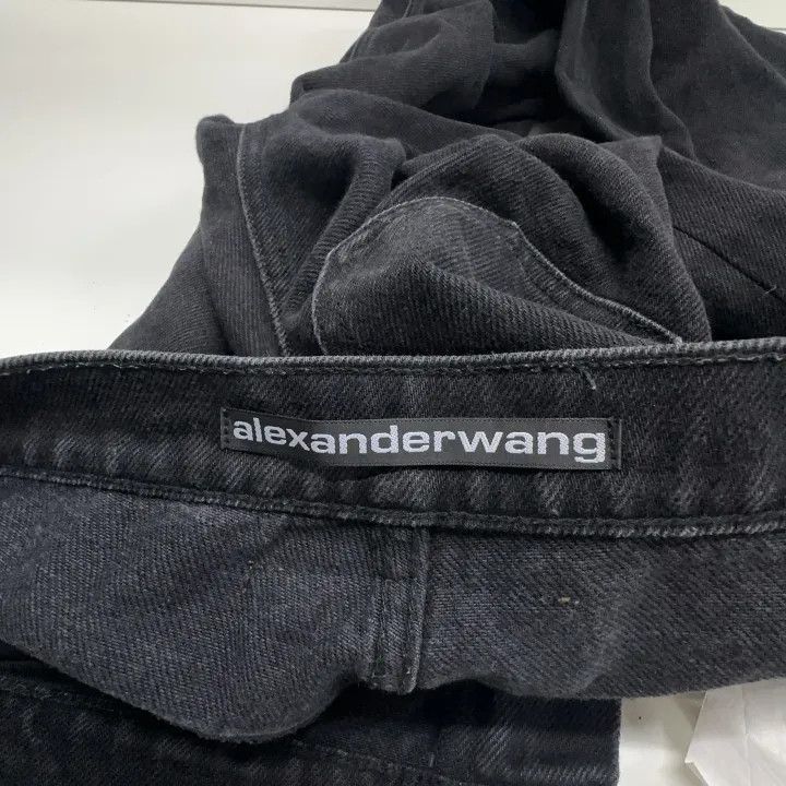 Alexander Wang Alexander Wang High-Waisted Black Denim Pants - Size 26" / US 2 / IT 38 - 5 Thumbnail