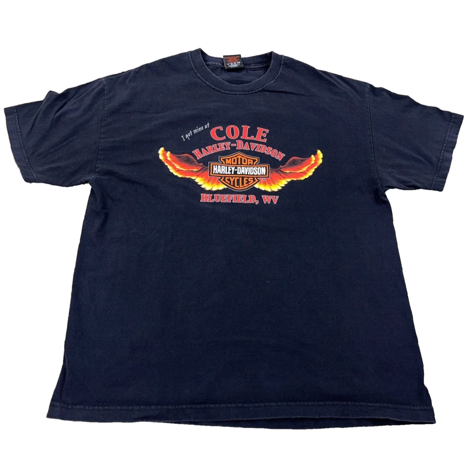 Harley Davidson VINTAGE Harley-Davidson Shirt Men XL Black Wings Shield Nature Eagle Biker B Shirt XL Black Harley-Davidson Men Vintage 80s Logo Retro USA Size US XL / EU 56 / 4 - 2 Thumbnail