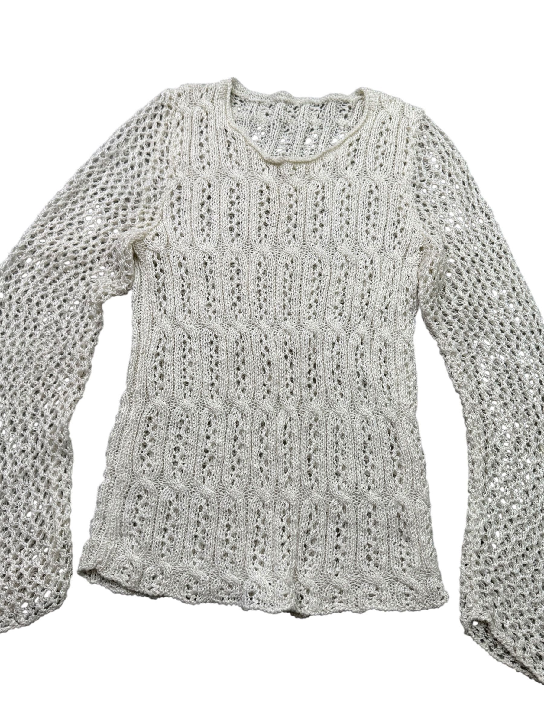 Japanese Brand Vintage Mesh Sweater W278(V9) Size S / US 4 / IT 40 - 2 Thumbnail